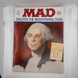 Mad Magazine Vol 1 No 181 March 1976 Salutes the Bicentennial Year Satire Humor